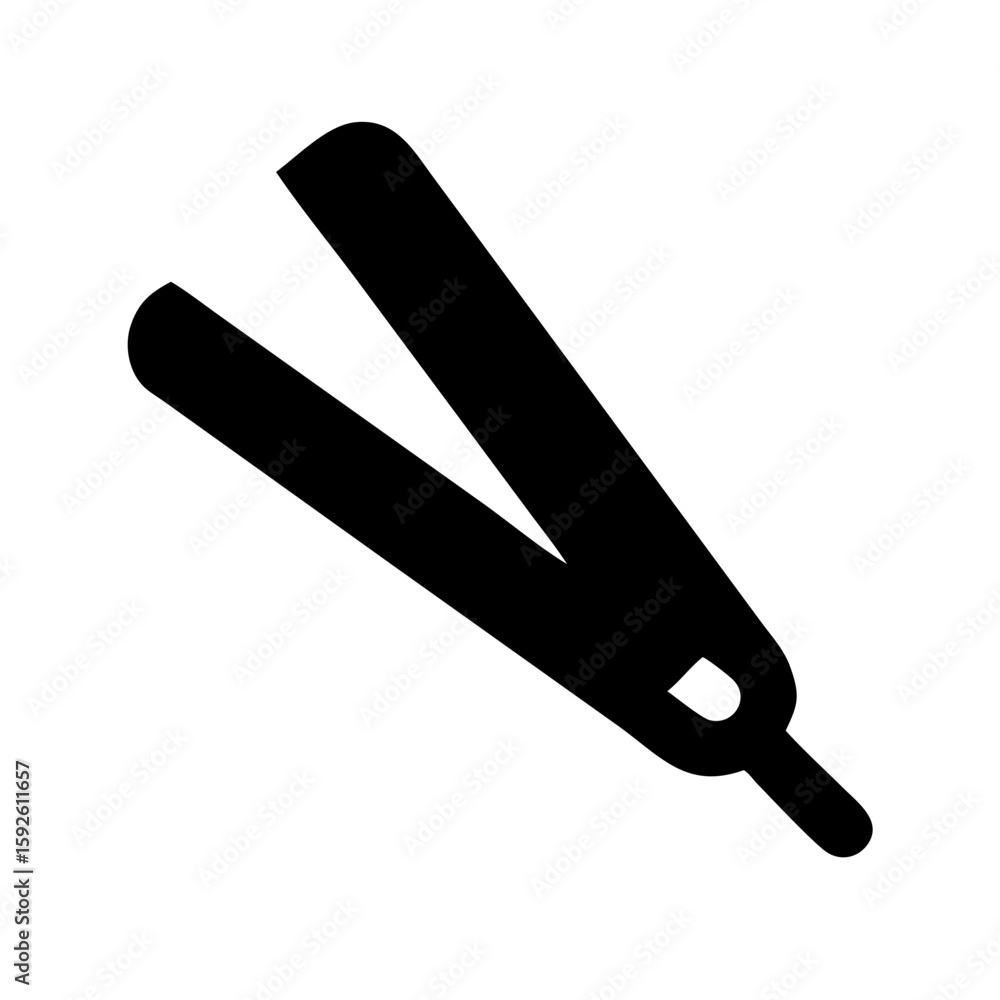 Hair straightener icon vector illustration Hair straightener icon vector illustration