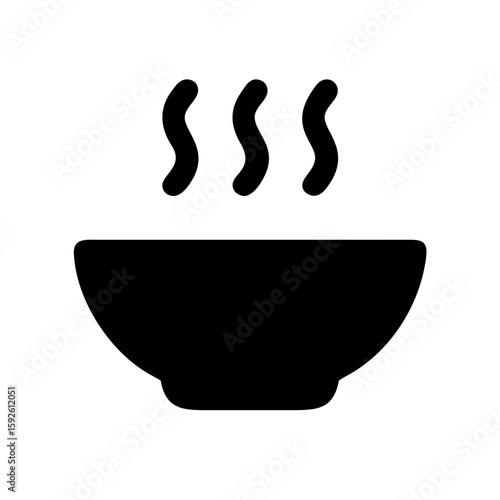 Hot soup icon vector illustration