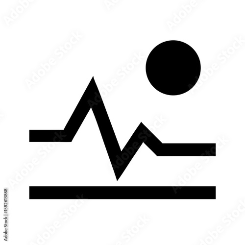 Seismic activity icon vector illustration