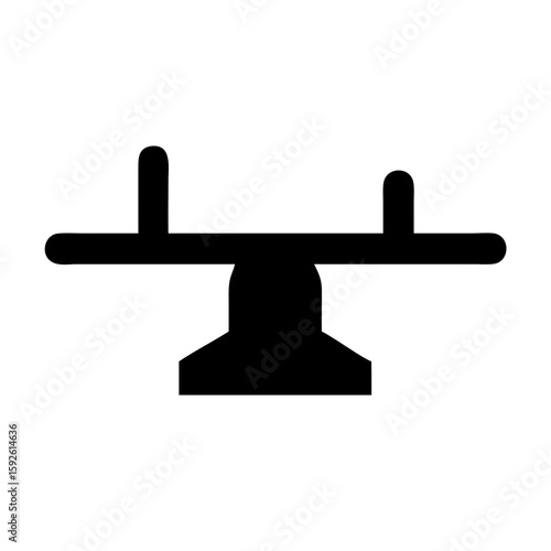 Teeter totter icon vector illustration
