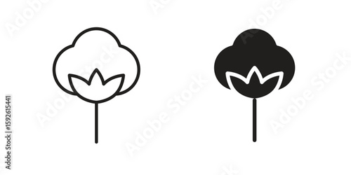 Cotton icons design vector graphic recourse