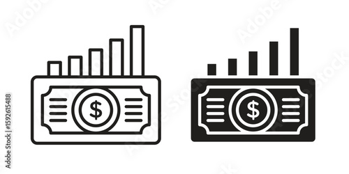 capital gain icons design vector graphic recourse