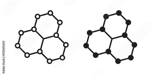 Graphene icons design vector graphic recourse
