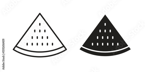 Watermelon slice icons design vector graphic recourse