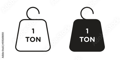 Tonne icons design vector graphic recourse