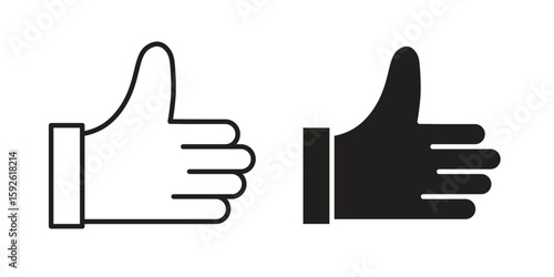 Thumb up icons design vector graphic recourse