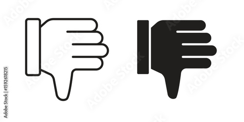 Thumb down icons design vector graphic recourse