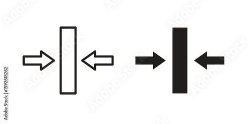 Thickness icons design vector graphic recourse