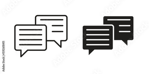 Text chat icons design vector graphic recourse
