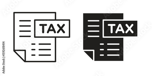 Taxes icons design vector graphic recourse