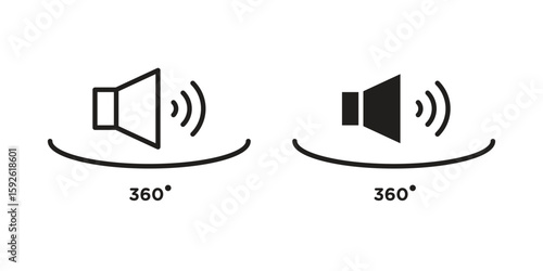 Surround sound icons design vector graphic recourse