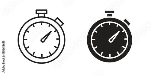 Stopwatch icons design vector graphic recourse