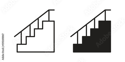 Stairs icons design vector graphic recourse