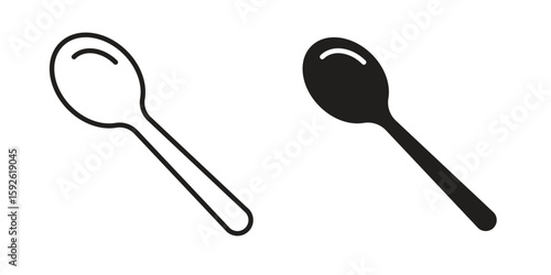 Spoon icons design vector graphic recourse