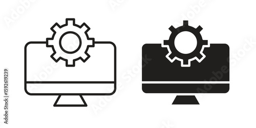 Software icons design vector graphic recourse