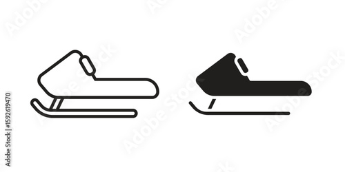 Snowmobile sport icons design vector graphic recourse