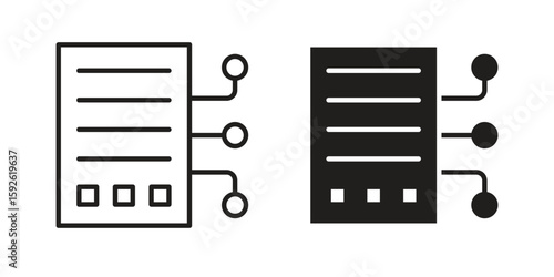 Smart contract icons design vector graphic recourse