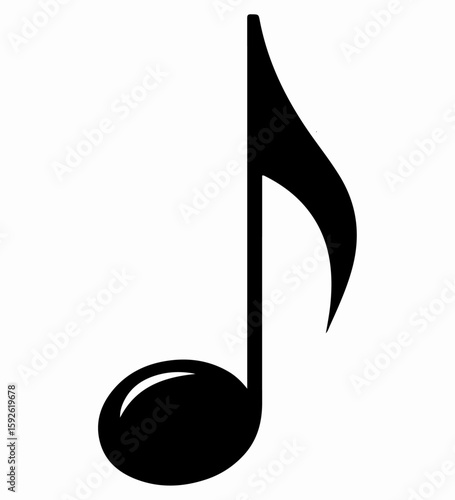 Music Note with Musical Symbol Illustration