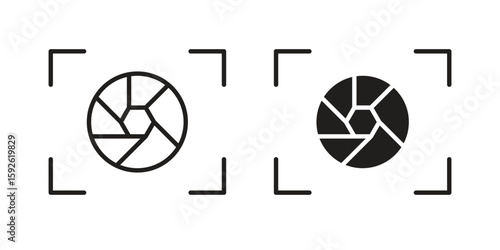 Shutter icons design vector graphic recourse