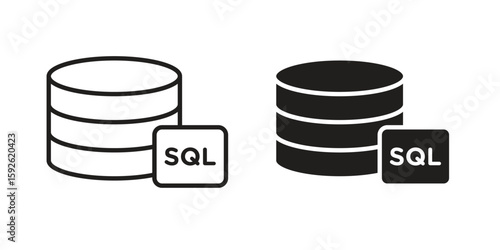 SQL icons design vector graphic recourse