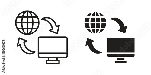 Remote Access icons design vector graphic recourse
