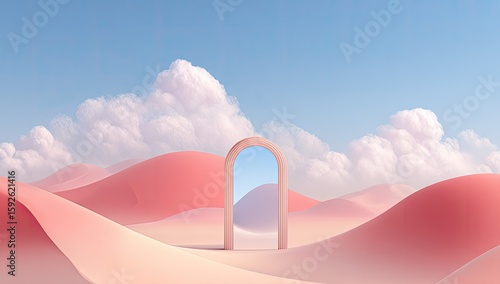 Pastel Desert Portal