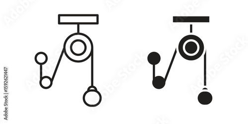 Pulley icons design vector graphic recourse