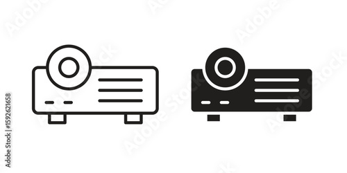 Projector icons design vector graphic recourse