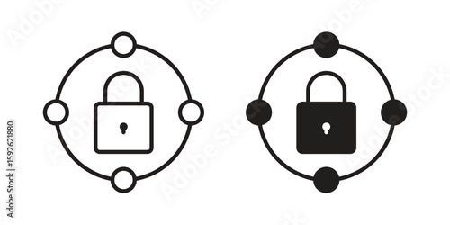 Private network icons design vector graphic recourse