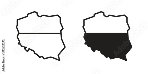 Poland icons design vector graphic recourse