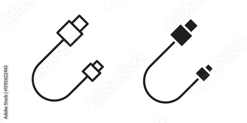 Phone cable icons design vector graphic recourse