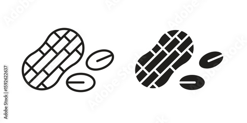 Peanut icons design vector graphic recourse