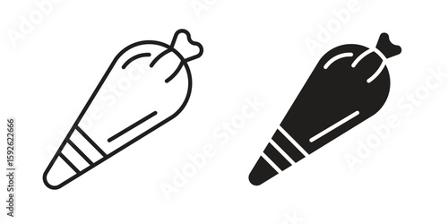 Pastry bag icons design vector graphic recourse