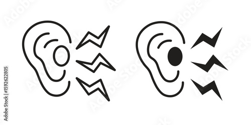 Otitis icons design vector graphic recourse