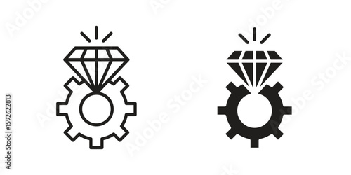 Operational excellence icons design vector graphic recourse