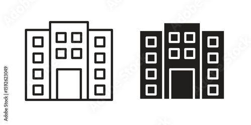 Office block icons design vector graphic recourse