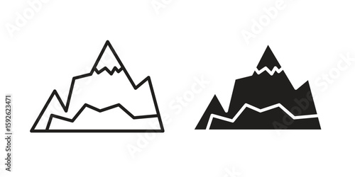 Mountain icons design vector graphic recourse