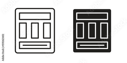 Mood board icons design vector graphic recourse