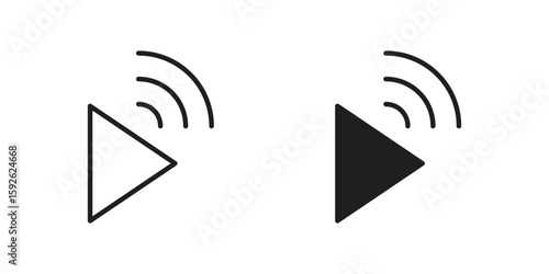 Livestream icons design vector graphic recourse