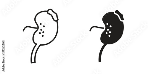 Kidney disease icons design vector graphic recourse