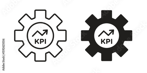 KPI icons design vector graphic recourse
