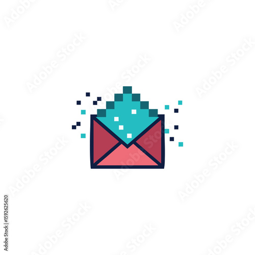 Vector art of a cylindrical smart speaker emitting sound waves on a red background