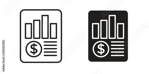 Income statement icons design vector graphic recourse