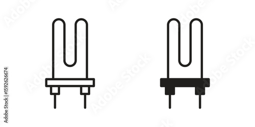 Heating element icons design vector graphic recourse