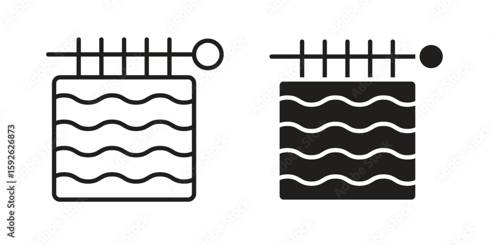 Obraz premium Handloom icons design vector graphic recourse