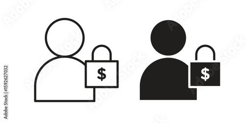 Guarantor icons design vector graphic recourse