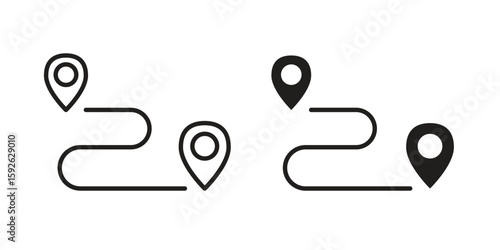 Distance icons design vector graphic recourse