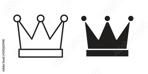 Crown icons design vector graphic recourse