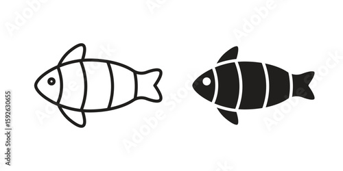 Clown fish icons design vector graphic recourse
