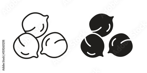 Chickpeas hummus icons design vector graphic recourse